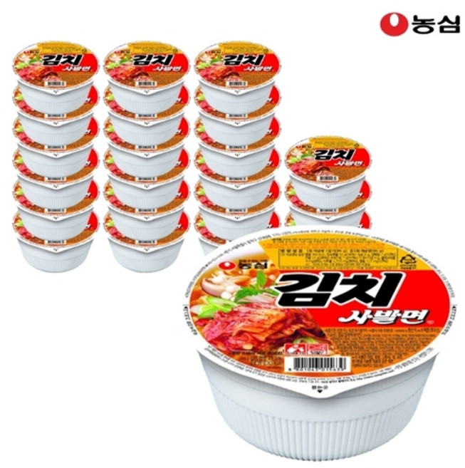 농심 김치사발면 86g x 24개