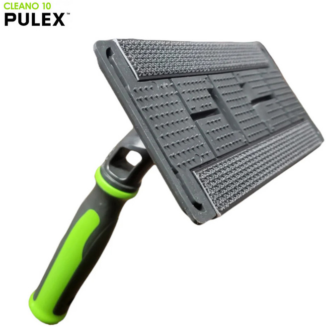 IPC 풀렉스 테크노패드 유리창 청소 클리닝 핸들 클리노 10, 1개, 그린 블랙
