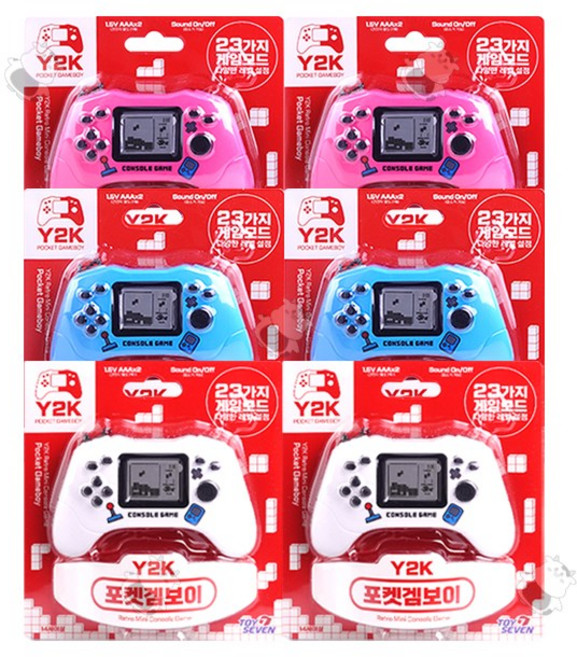 Y2K 포켓겜보이 다양한 레벨설정 음소거가능 색상랜덤, 6개