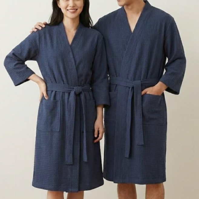 Maison de LAB 프리미엄 호텔 샤워가운, 네이비 / 3XL, 1개