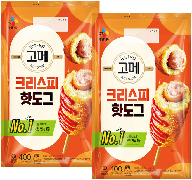 코스트코 고메 크리스피 핫도그 400G 2입, 800g, 1개