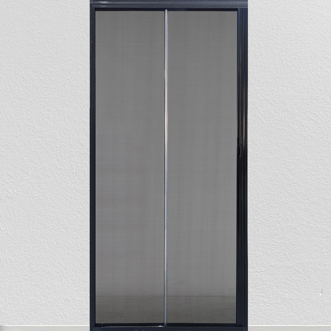 든든스토어 1000X2100이하 고급형_올블랙 현관 자동 롤 방충망 방충문 현관문 모기장, 1개