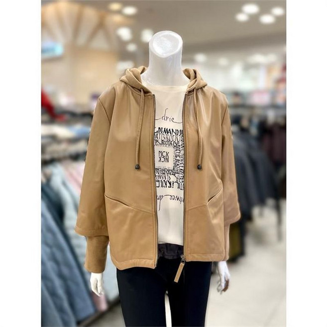 트리아나 65279소고 세이브존01 후드 양가죽 재킷 TJ1WA01-2