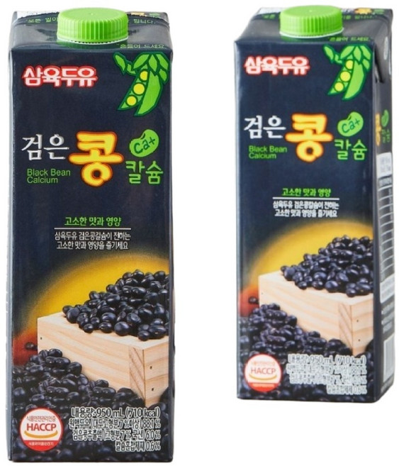삼육두유 검은콩 칼슘 두유, 950ml, 12개