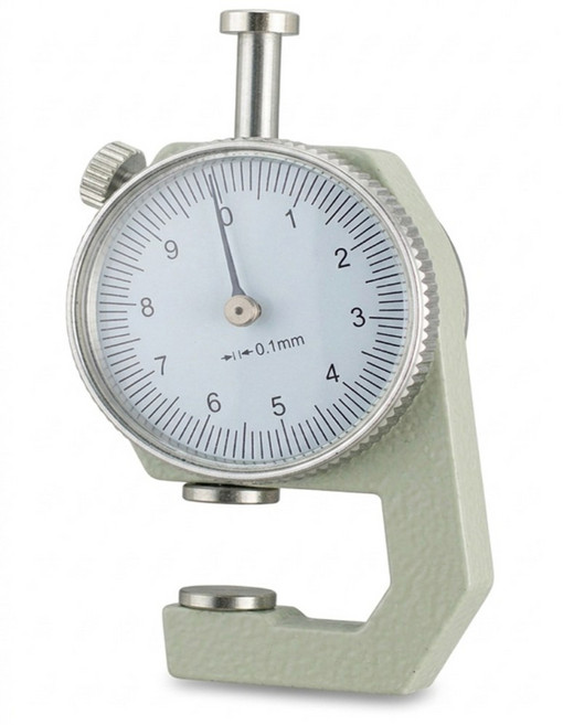 원형 두께측정기 게이지 가죽 유리 금속 종이 섬유