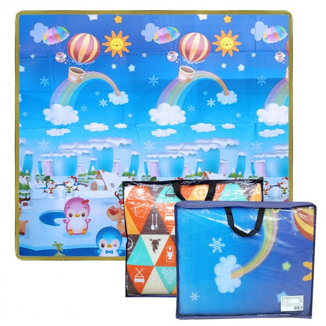 국산 칼라 돗자리 마대(특대) / (가방포함) 피크닉 소풍 캠핑매트, 칼라돗자리 지퍼가방 마대(180x200)