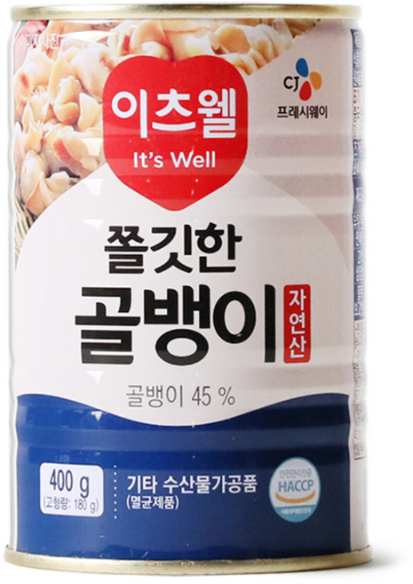 이츠웰 골뱅이캔, 400g, 14개