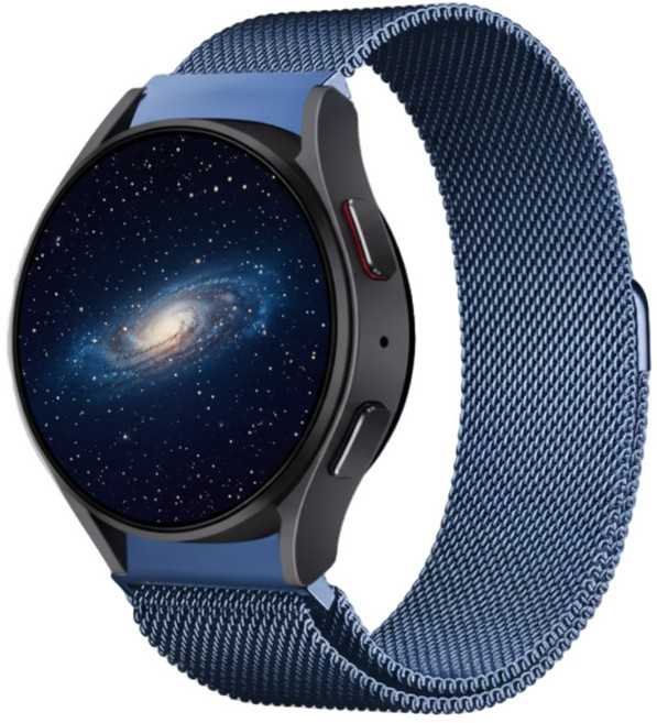 포스워백 갤럭시 워치 메쉬 메탈 마그네틱 호환 스트랩, 1개, 블루