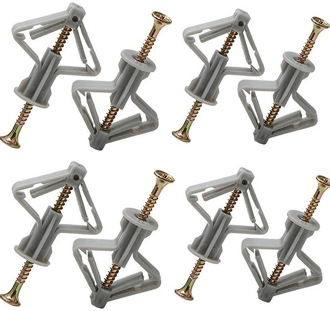 석고보드용 특수 확장 78mm날개형 앙카나사60개 53mm나비형 앙카나사50개, 50개