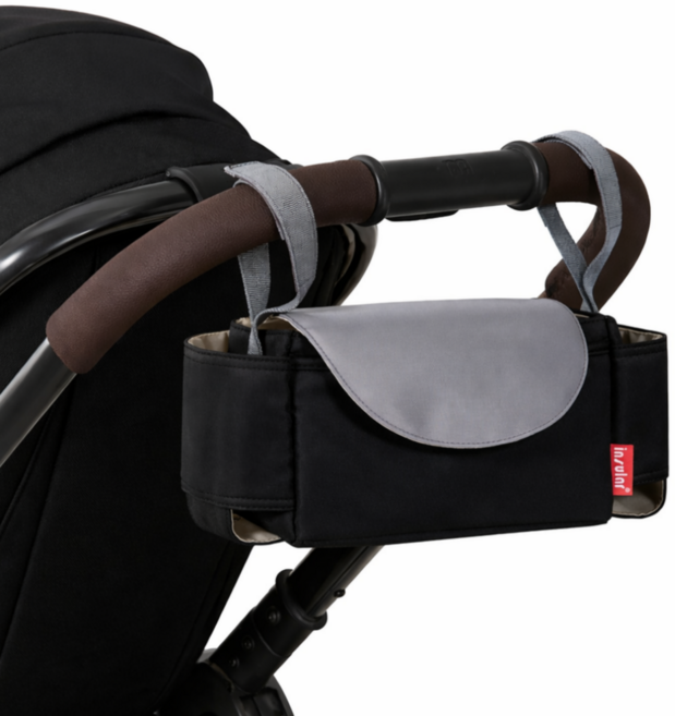바디스윗 유모차 가방 걸이형 다용도 기저귀가방, 1개, 블랙