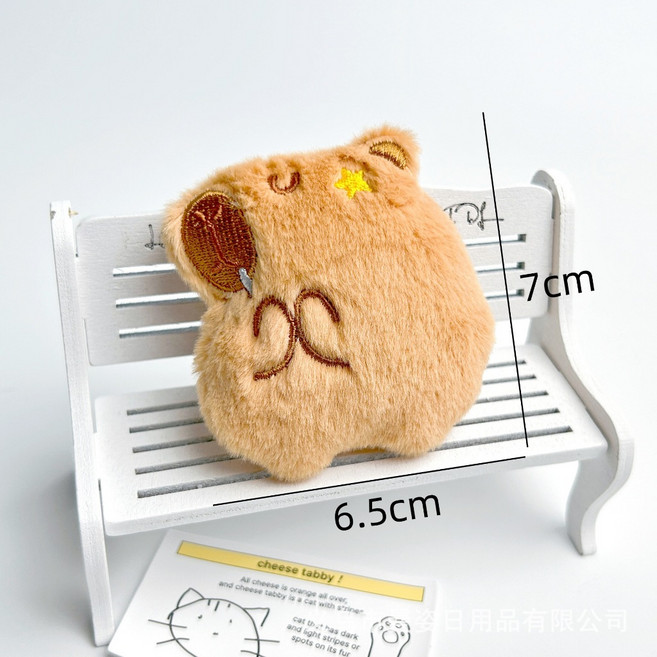 卡皮巴拉吊飾 胸針 水豚 CAPYBARA 可愛吊飾 掛繩