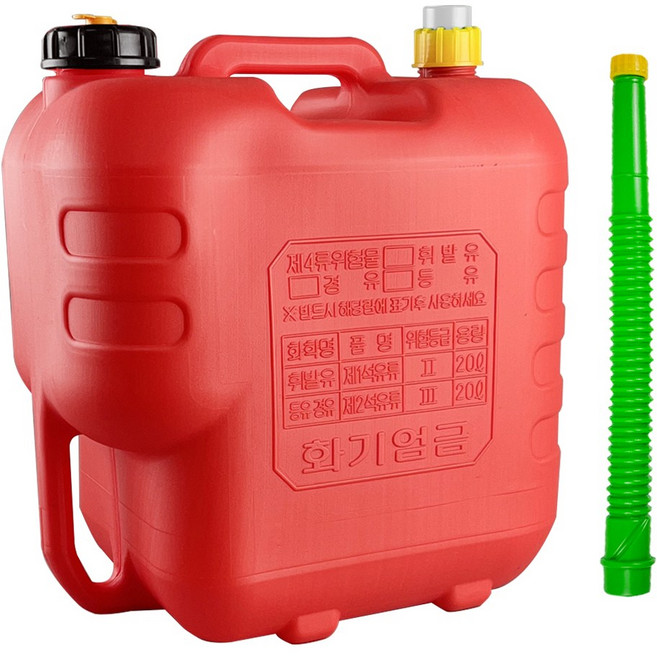 형창플라스틱 석유통 20L 색상 4종, 가방자바라 20L (적색), 1개