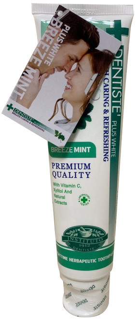덴티스테 플러스화이트 브리즈민트 치약, 160g, 1개