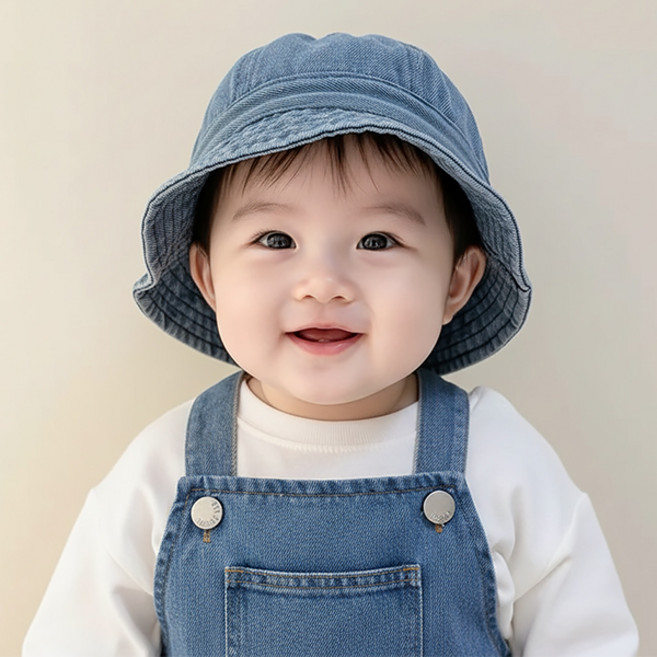 몽실이 데님 벙거지