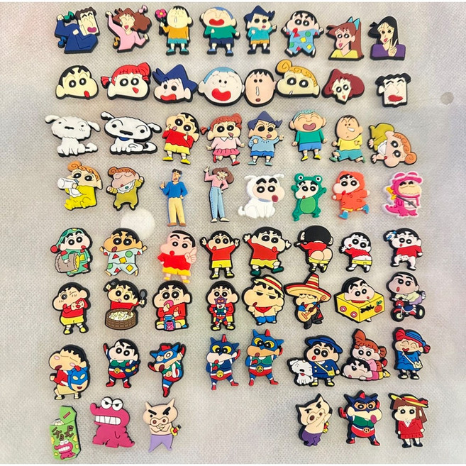 부산미니상점 83종류 못말려 친구들 맹구 철수 훈이 봉선 흰둥이 신발꾸미기 파츠/LED 파츠(10+1)