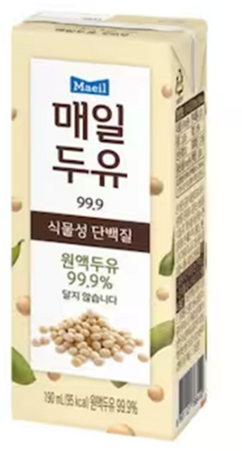 매일유업 매일두유 99.9, 190ml, 6개