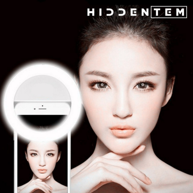 히든템 정품 LED 셀카조명, 블루, 1개