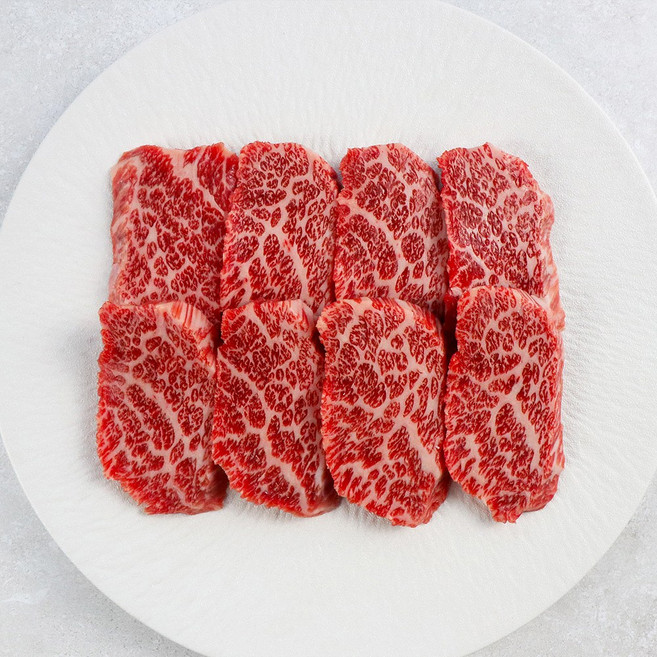 정직한우 1++등급 투뿔한우 [구이용] 등심 채끝 갈비 안심 부채 육회 사시미 뭉티기, 1++ 투뿔한우(0.1% 최상위 마블링), 차돌박이 200g