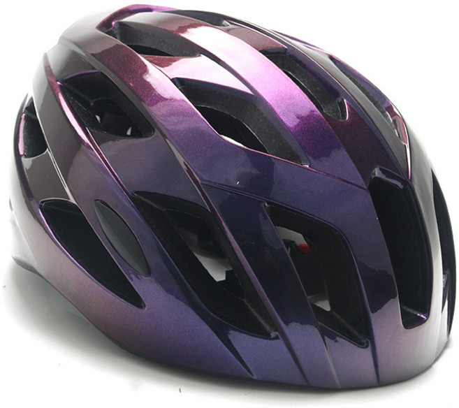 自行車頭盔男夏季山地車公路車平衡車單車輪滑安全盔帽女騎行裝備, 1個, 變色紫601頭盔