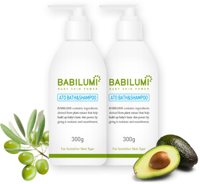 베비루미 아토 바스 앤 샴푸, 300g, 2개