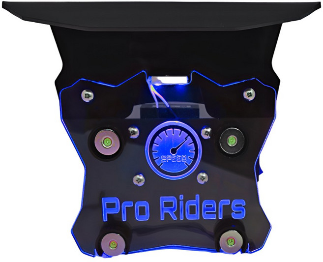 프로라이더스 스피드샵 배달대행 오토바이 자석 충전거치대 2구커버 LED블루 단품, 2구커버 LED 블루