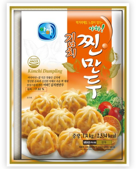 아하식품 김치찐만두 1.4kg, 1개
