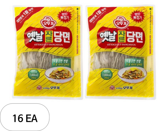 오뚜기 옛날 자른당면, 500g, 16개