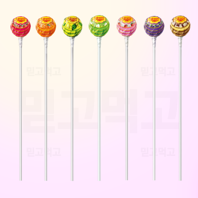 츄파춥스 긴막대사탕 롱막대 사탕 꽃다발 꽃이용 어린이날 화이트데이 크리스마스 선물, 50개