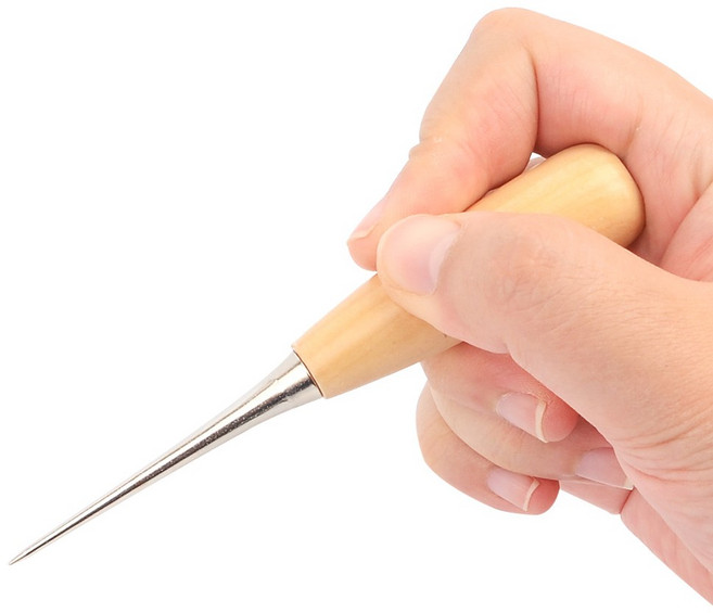 얇은송곳 송곳바늘 목공공구 수공구 가정용 구멍뚫는 공예용송곳 1P 미니송곳 수공구 일공펀치 구멍뚫기 수동펀칭기 천공, 1개, 색상