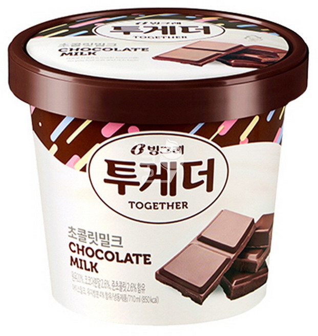 달쿨 퍼먹는아이스크림 투게더 초콜릿 1박스, 660ml, 1개