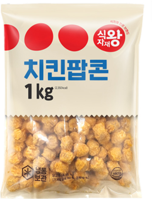 식자재왕 치킨팝콘, 1kg, 3개