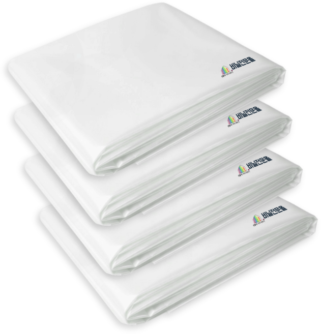 비닐전문올 대형 침대매트리스커버 보관포장이사비닐, 4개, 투명