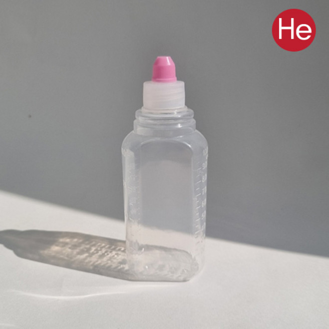 약병 물약통 투약병 물약 짧은마개 1팩 100 개 투약용기 아기약병 시럽통 유아용 약국, 100개