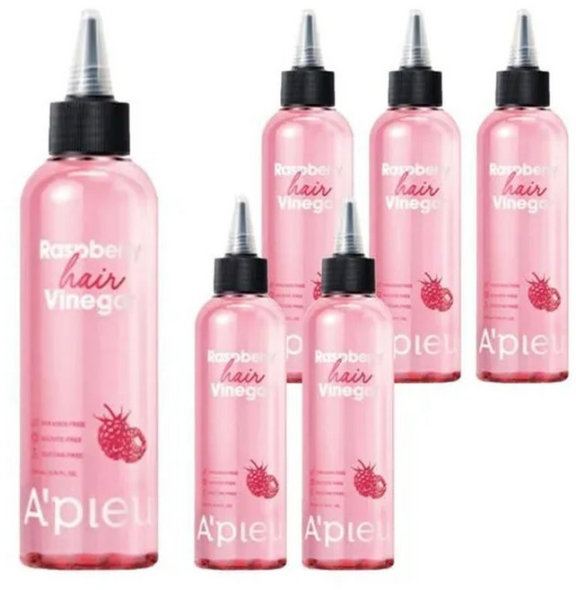 어퓨 라즈베리 헤어 식초 린스 200ml 6개