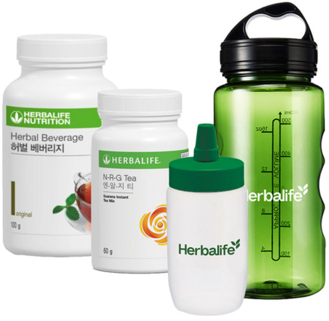 허벌라이프 허벌티100g+엔알지티+물병 1리터+파우더용기 300ml