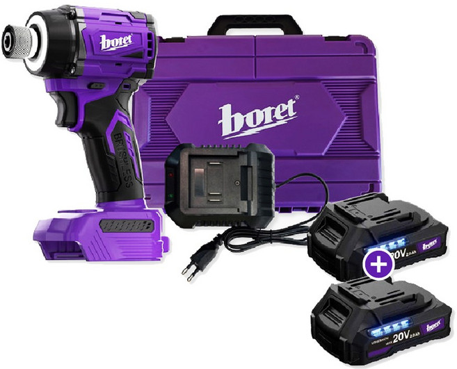 보레트 임팩드릴 21V 충전 전동 임팩트드라이버 고토크 전동드릴 BID-21001M 마끼다호환, 1개