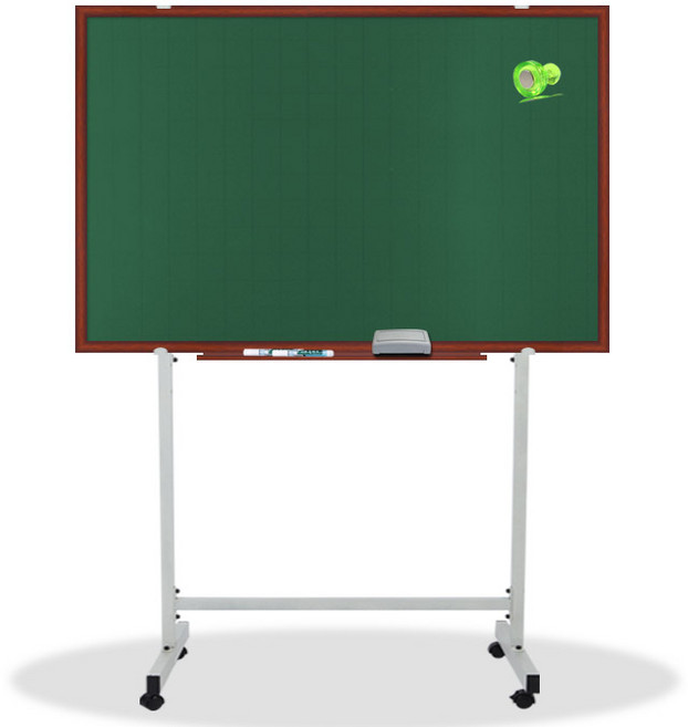 영남칠판 자석 물백묵칠판+스텐드 120x85cm 칠판, 체리투톤