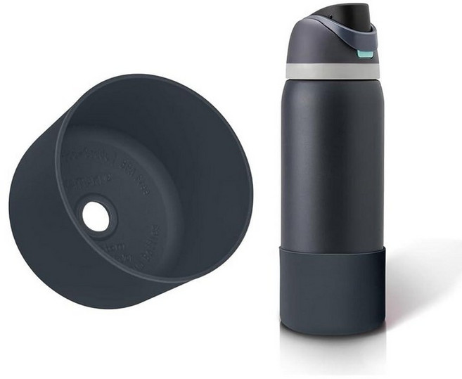 Silicone Boot for Owala FreeSip 32 Oz Higher Water Bottle Scratch-Resistant Bottom Sleeve Protec, 안개가 자욱한 조수