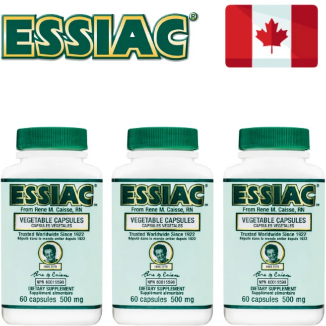 에시악 자연 허브 캐나다 약초 베지 60정 3병, 3개 - 쿠팡