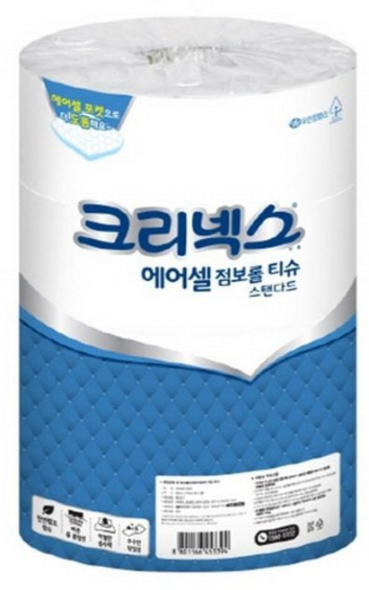화장지 점보롤 크리넥스 에어셀 스탠다드 270mmX4롤 41614ea 1(PC), 1개
