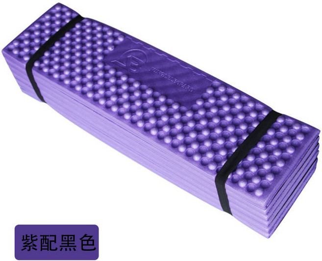 蛋殼睡墊 蛋槽折疊防潮墊 露營 配收納袋 紫配黑色, 紫配黑色（超取和店到店只能寄一個  ）