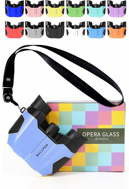 공연 관람용 오페라글라스 10배 가벼운 155g 흔들림 적은 디자인 타카라즈카 컬러 라이브 관람 라이트블루