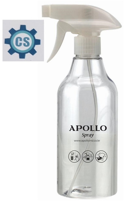 APOLLO 클리어 분무기 500ml, 투명, 2개