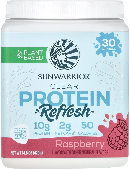 Sunwarrior Clear Protein Refresh Raspberry 14.8 oz 420 g, 420g, 1개 - 쿠팡