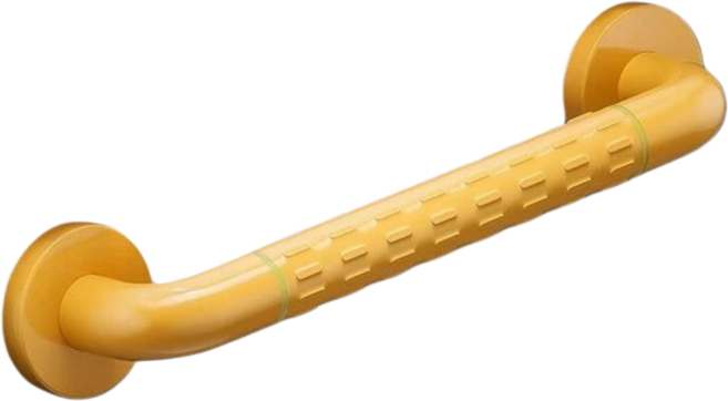 浴室扶手 無障礙扶手 防滑抗菌 尼龍材質 600斤承重, 黃色100cm, 1個