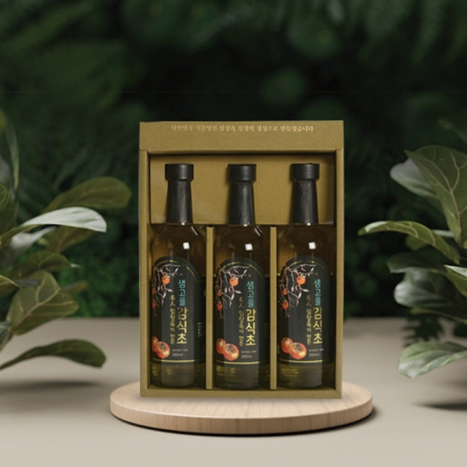 금계식품 - 샘고을 감식초 명인선물SET 1호, 380ml, 3개