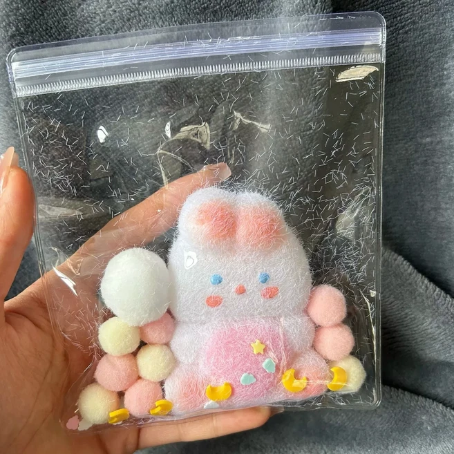 Taba Squishy Cat Fidget Squeeze Toys 귀여운 카와이 스티커 스트레스 불안 완화 성인용 소프트 감각 장난, 12 TPR-MR-shy rabbit