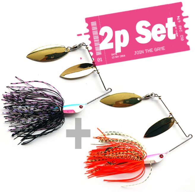 루어플러스 배스낚시용 스피너베이트 2P세트, 1개