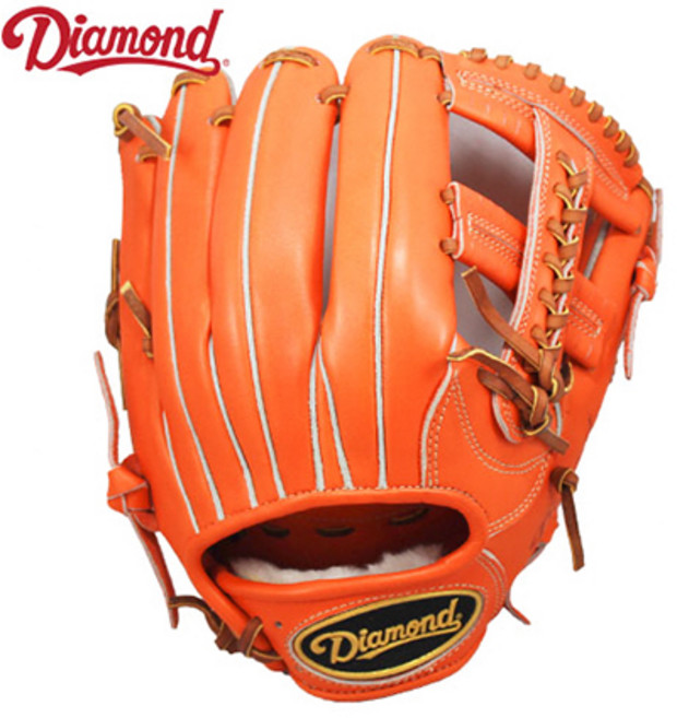 다이아몬드 프로크라운 1등급 내야수 글러브 오렌지 십자웹 11.6인치 변형십자웹 PC-005