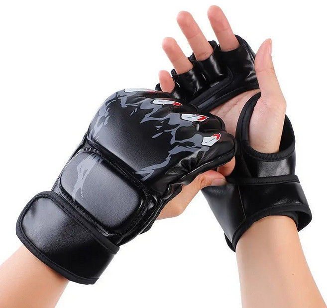 MMA 권투 장갑 세미 손가락 UFC 태권도 훈련 남여 샌드백 모델 가라데, 02 Black Tiger Claw, 1개